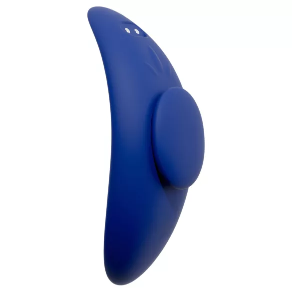 Smile - bærbar, ekstra tynd trussevibrator med fjernbetjening (blå)
