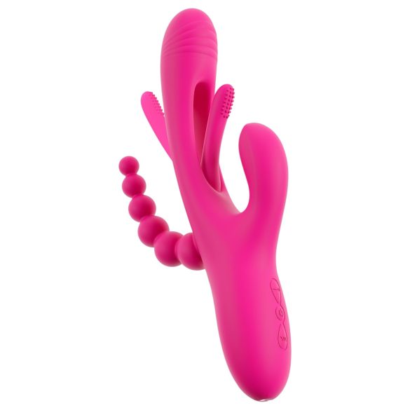 SMILE - trippel-armet, tunge vibrator (pink)