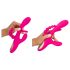 SMILE - trippel-armet, tunge vibrator (pink)