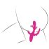 SMILE - trippel-armet, tunge vibrator (pink)