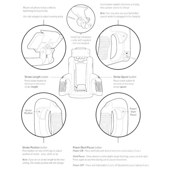 Fleshlight - Quickshot Launch masturbatoradapter - sort