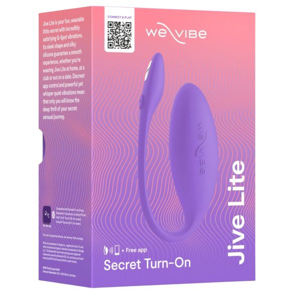 We-Vibe Jive Lite - vibratoræg med app - genopladelig - lilla