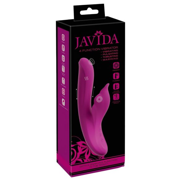 Javida - G-punkt og klitoris vibrator 4-i-1 - lilla