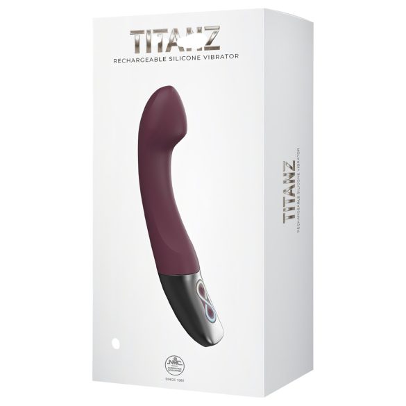 Excellent Power Titanz - genopladelig G-punkt vibrator (rød)