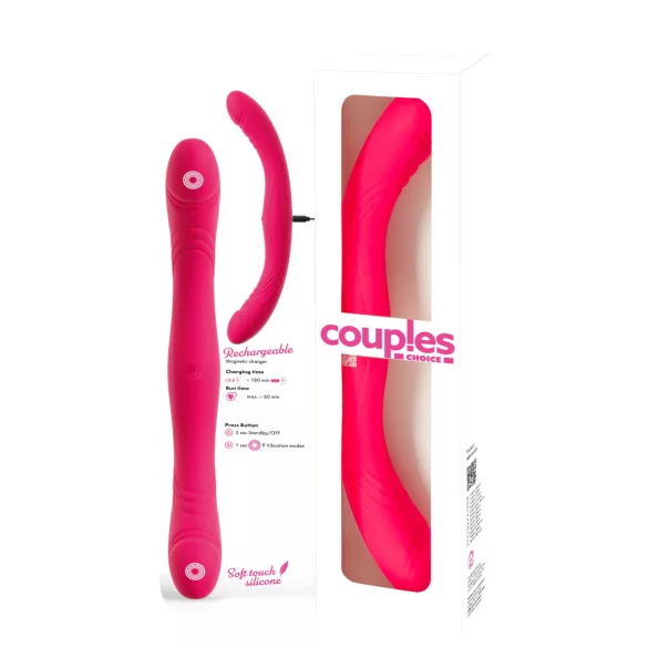 Couples Choice - dobbelt vibrator til par - pink