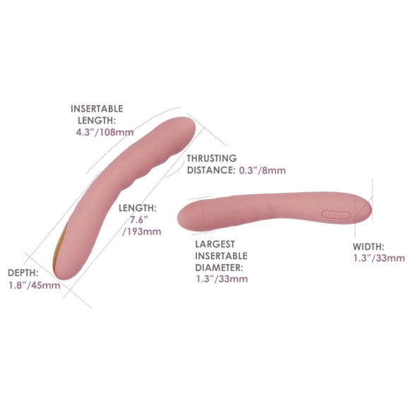 Svakom Ava Neo - stødevibrator med app-styring - pink