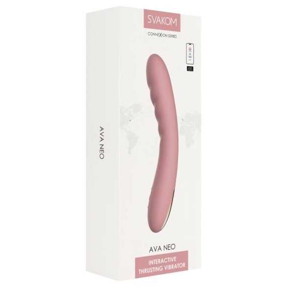 Svakom Ava Neo - stødevibrator med app-styring - pink