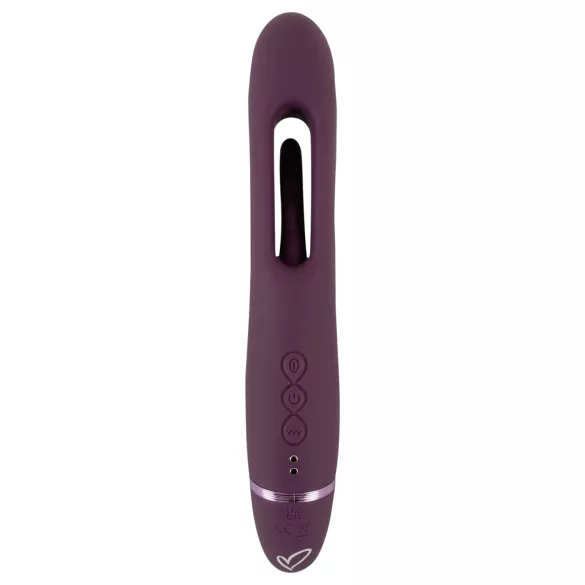 Javida - stropløs dobbeltvibrator til par (lilla)