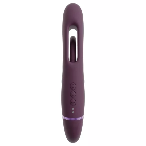 Javida - stropløs dobbeltvibrator til par (lilla)