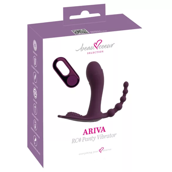 Beau Coeur Ariva - trussevibrator 3i1 - lilla
