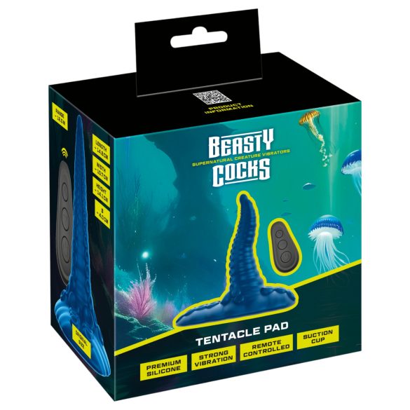 Beasty Cocks - Blæksprutte G-punkt pude vibrator (blå)