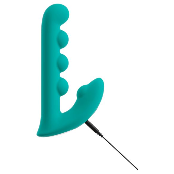 Beau Coeur Sylora - perlebesat 2i1 vibrator (grøn)