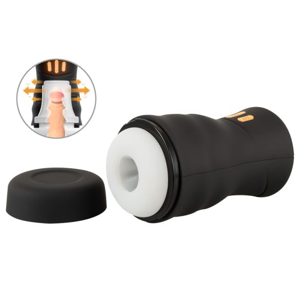 You2Toys Gyro - roterende og vibrerende onani-enhed (sort)