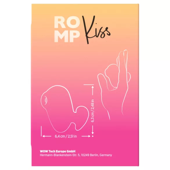 ROMP Kiss - luftbølget klitorisstimulator (lyserød)