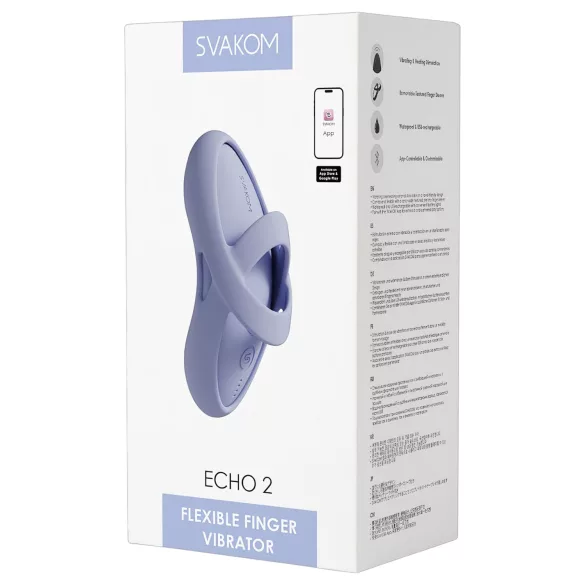 Svakom Echo 2 - App-styret finger-vibrator (blå)