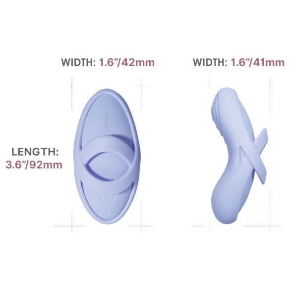 Svakom Echo 2 - App-styret finger-vibrator (blå)