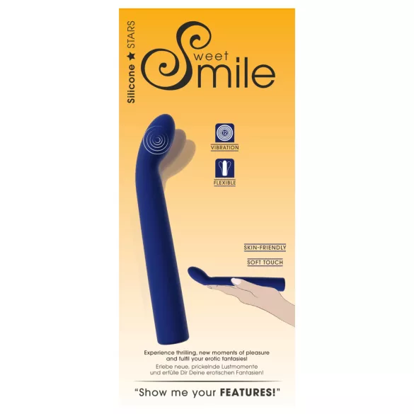 Smile - G-punkt vibrator - buet - blå