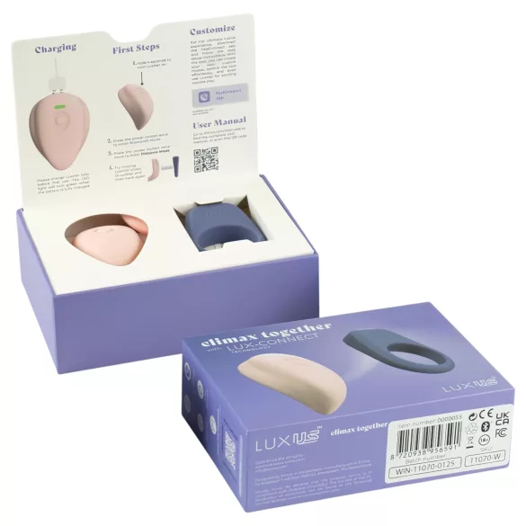 LUXUS Climax Together by Kiiroo - magnetisk, app-styret parvibrator-sæt