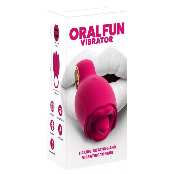 You2Toys Oral Fun - tungestimulator til klitoris (lyserød)