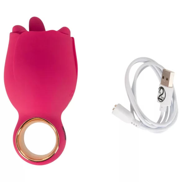You2Toys Oral Fun - tungestimulator til klitoris (lyserød)
