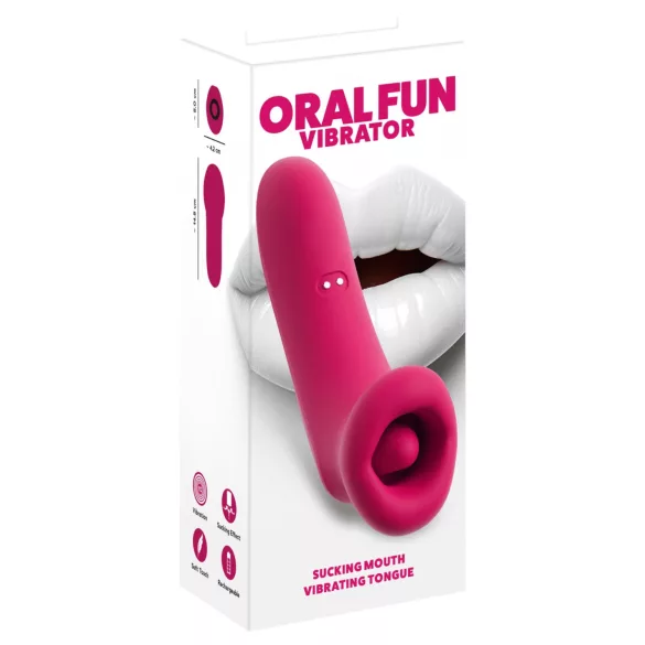 You2Toys Oral Fun - sugende og slikker klitorisvibrator (lyserød)