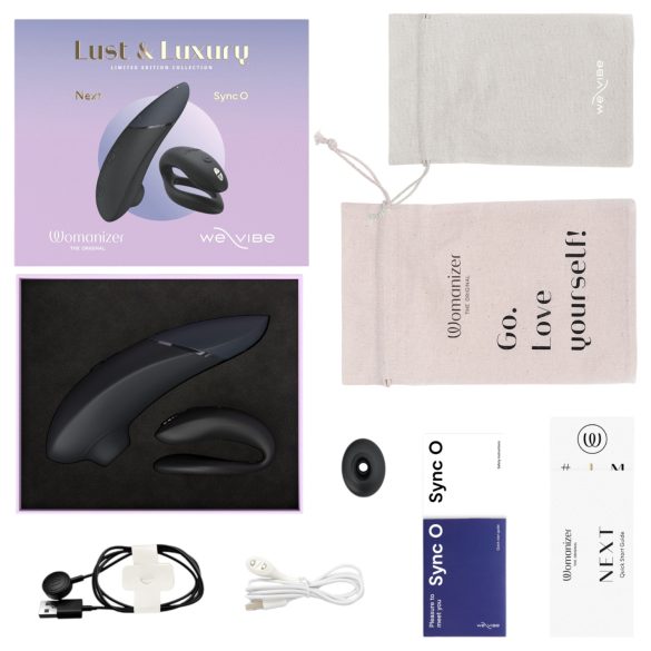 Womanizer Lust&Luxury - klitoris- og parvibrator sæt - sort