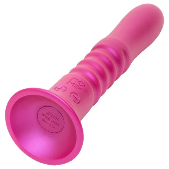 ROMP Jiggle - støt‑vibrator med sugekop (lyserød)