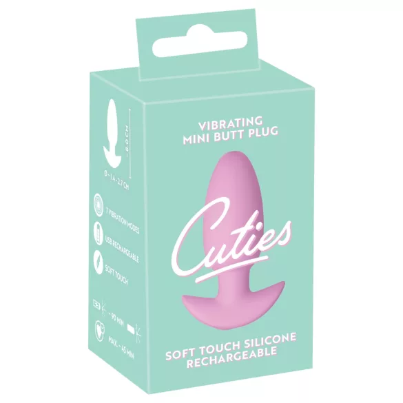 Cuties Mini - vibrerende analplug - pink