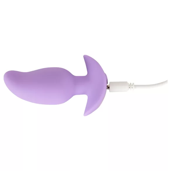 Cuties - mini analplug med vibration - lilla
