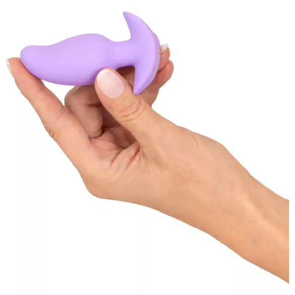 Cuties - mini analplug med vibration - lilla