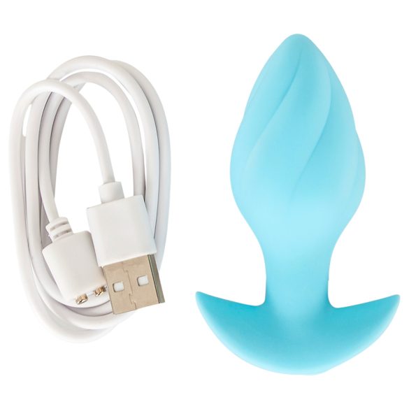 Cuties Mini - analplug vibrator - silikone - blå