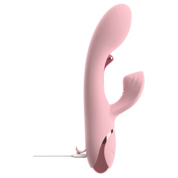 Beau Coeur Avenor - tunge- og klitorisstimulator med G-punktsvibrator (pink)