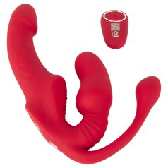 You2Toys Strapless - påspændelig 3-grenet vibrator (pink)