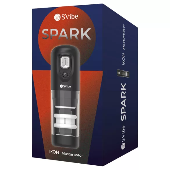 Snail Vibe Ikon Spark - automatisk masturbator - sort