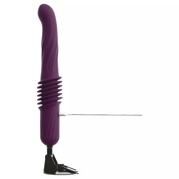 You2Toys - fjernbetjent, opvarmende thrusting-vibrator (lilla)