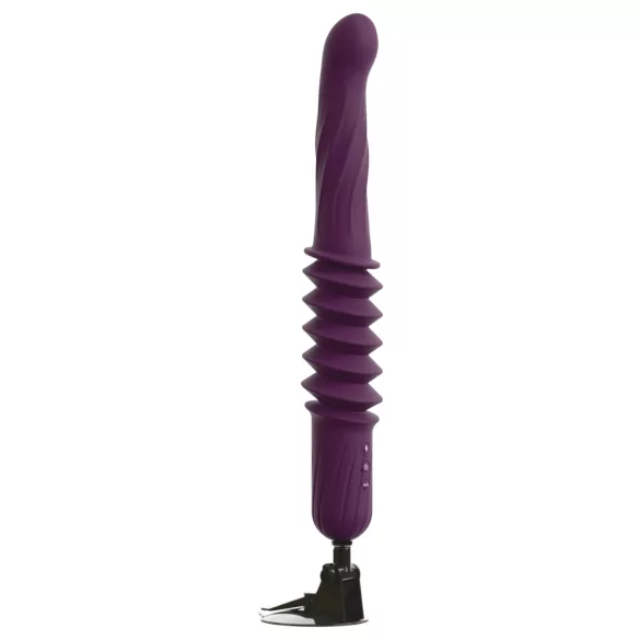 You2Toys - fjernbetjent, opvarmende thrusting-vibrator (lilla)