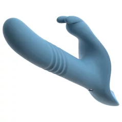   You2Toys - 3-delt påspændings-kaninvibrator med fjernbetjening (blå)