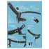You2Toys - fjernbetjent dobbelt strap-on vibrator (sort)