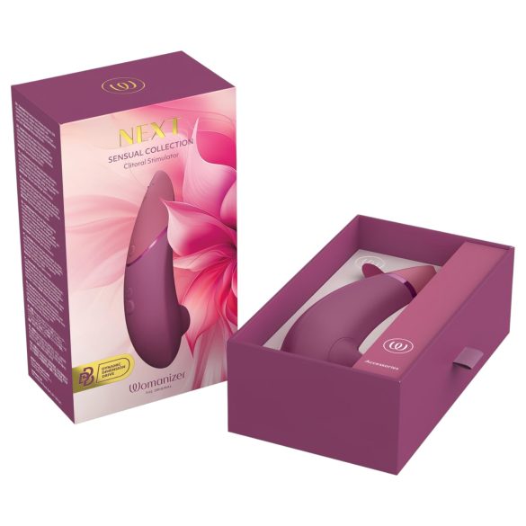 Womanizer Next - klitorisvibrator med trykbølger - genopladelig - pink