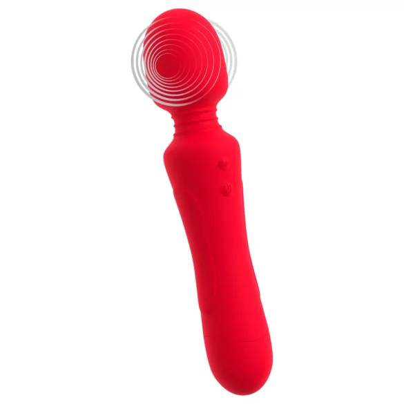 Sweet Smile - genopladelig, vandtæt wand-vibrator (rød)