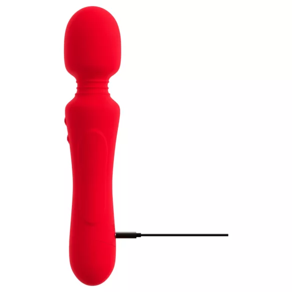 Sweet Smile - genopladelig, vandtæt wand-vibrator (rød)