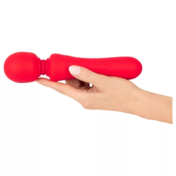 Sweet Smile - genopladelig, vandtæt wand-vibrator (rød)