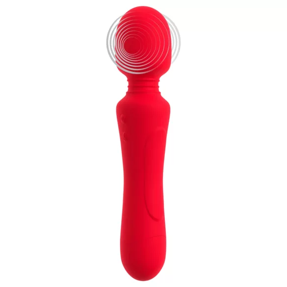 Sweet Smile - genopladelig, vandtæt wand-vibrator (rød)