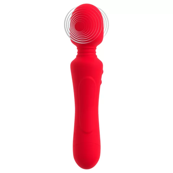 Sweet Smile - genopladelig, vandtæt wand-vibrator (rød)