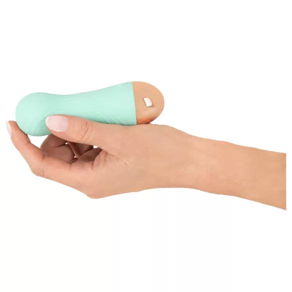 Cuties - genopladelig, vandtæt mini-vibrator (grøn)