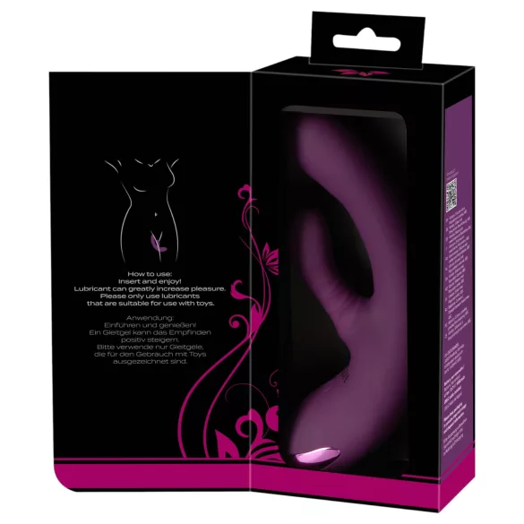 Javida - G-punkts- og klitorisvibrator med kaninører (lilla)