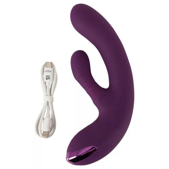 Javida - G-punkts- og klitorisvibrator med kaninører (lilla)