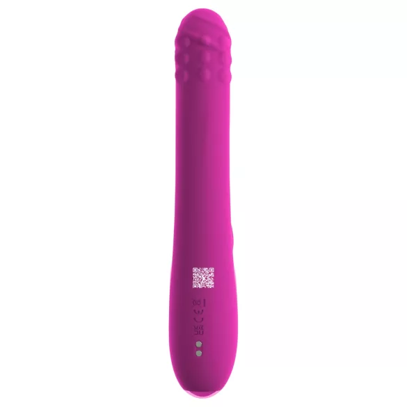 Sweet Smile - stødevibrator med roterende klitorishåndtag (pink)
