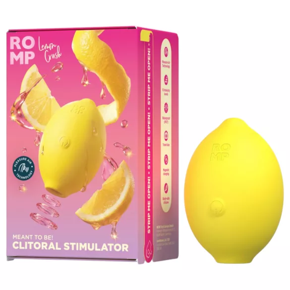 Romp Lemon Crush - luftbølgende klitorisstimulator (gul)