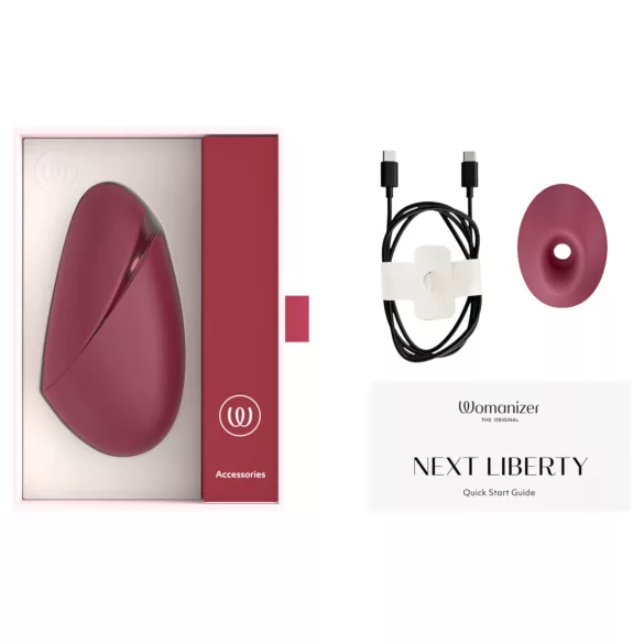 Womanizer Next Liberty - klitorisstimulator med luftbølger (rød)
